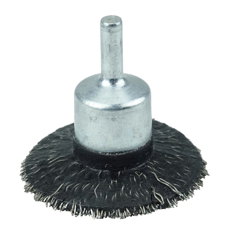 Weiler 2" Polyflex Encapsulated Circular Flared End Brush, .020" Steel Fill 35234